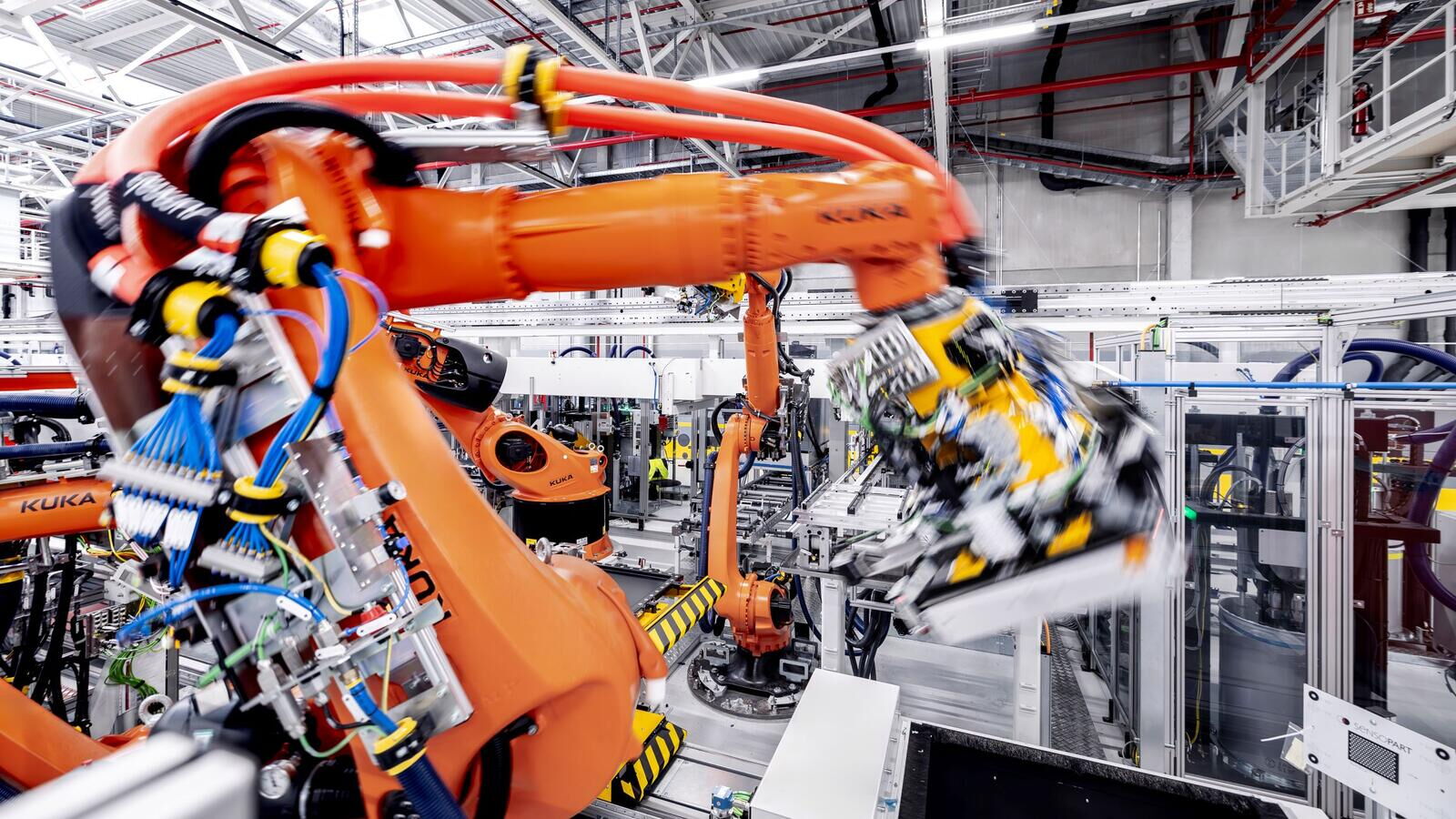 Foto Produktionsroboter
